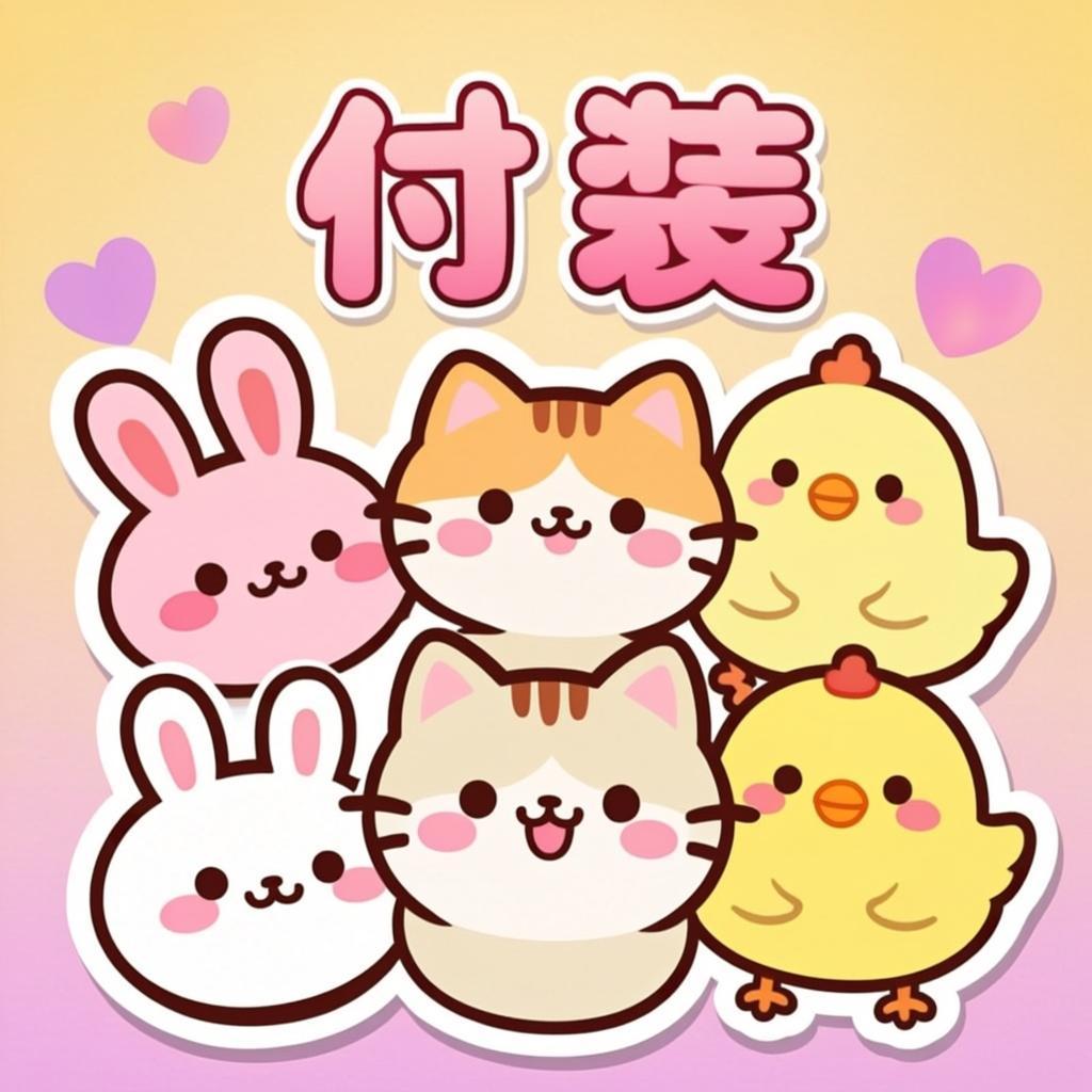 キャラクター付箋のオリジナルイラスト