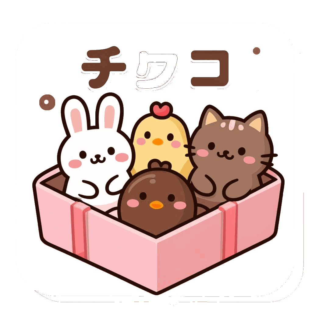 キャラクターチョコレートのオリジナルイラスト